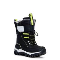 Youth Boys' Waterproof Wide Width Snowboard Boot BLACK/GREY/LIME view