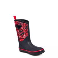 Youth Boys' Waterproof Skull Nebula Winter Boot Black/Red view