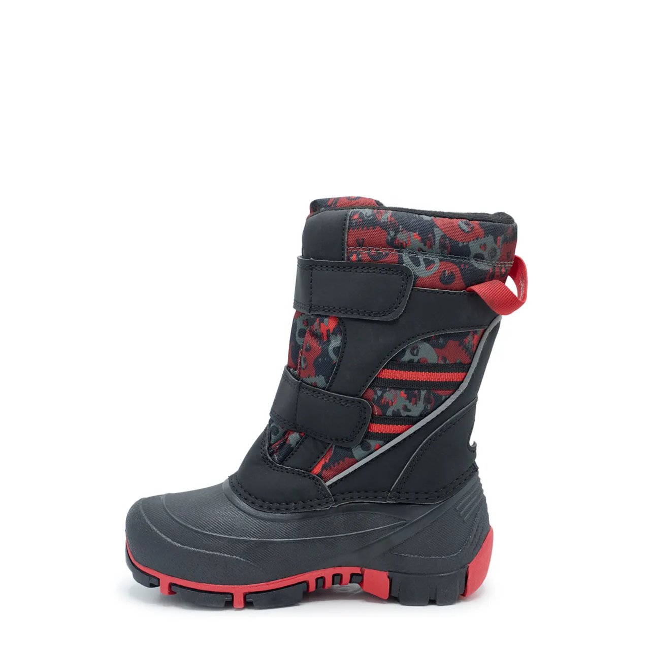 Youth Boy's Waterproof Double Velcro Pixel Winter Boot