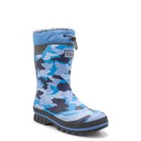 Youth Boys' Geometry Waterproof Winter Boot BLUE view