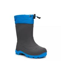 Youth Boys' SnowBuster 1 Waterproof Winter Boot Charcoal/Blue view