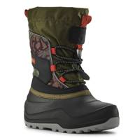 Youth Boys' Snowfall P3 Winter Boot OLIVE/ORANGE view
