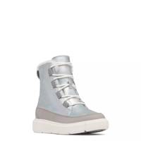 Youth Girls' Explorer III Lace Waterproof Boot Silver Suede view