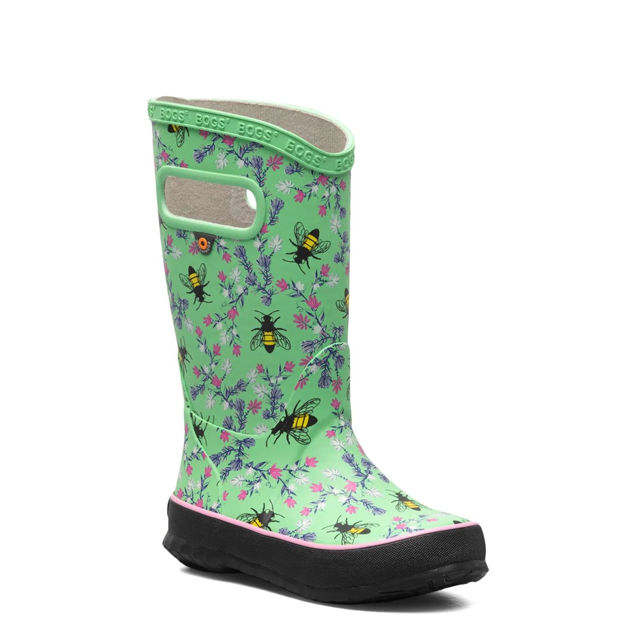 Youth Girl's Waterproof Bees Rainboot