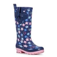 Youth Girls' Stars Waterproof Rain Boot MULTI view