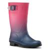 Youth Girls' Raindrops Rain Boot NAVY/RED view