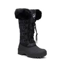 Youth Girls' Waterproof Winter Boot Black/Silver view