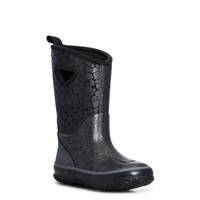 Youth Girls' Giraffe Print Waterproof Rain Boot BLACK view