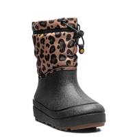 Youth Girls' Leopard Snow Shell Waterproof Winter Boot BLACK MULTI view