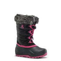 Youth Girls' Snowangel Waterproof Winter Boot Black/Rose view