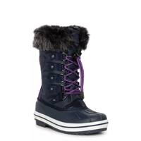 Youth Girls' Damour Waterproof Winter Boot Navy Shimmer view