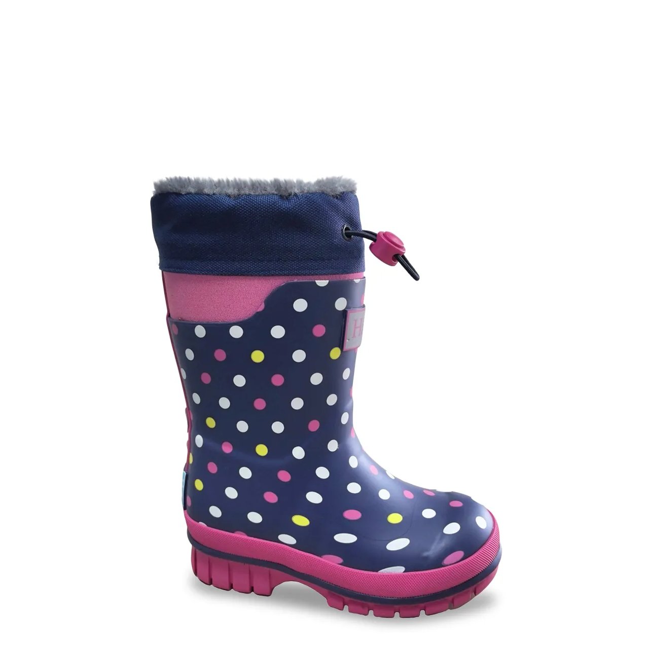 Youth Girl's Polka Dot Waterproof Winter Boot