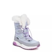 Youth Girls' Waterproof Winter Boot Grey/Lilac view