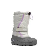 Youth Girls' Flurry Waterproof Winter Boot DOVE/EUPHORIC LILAC view