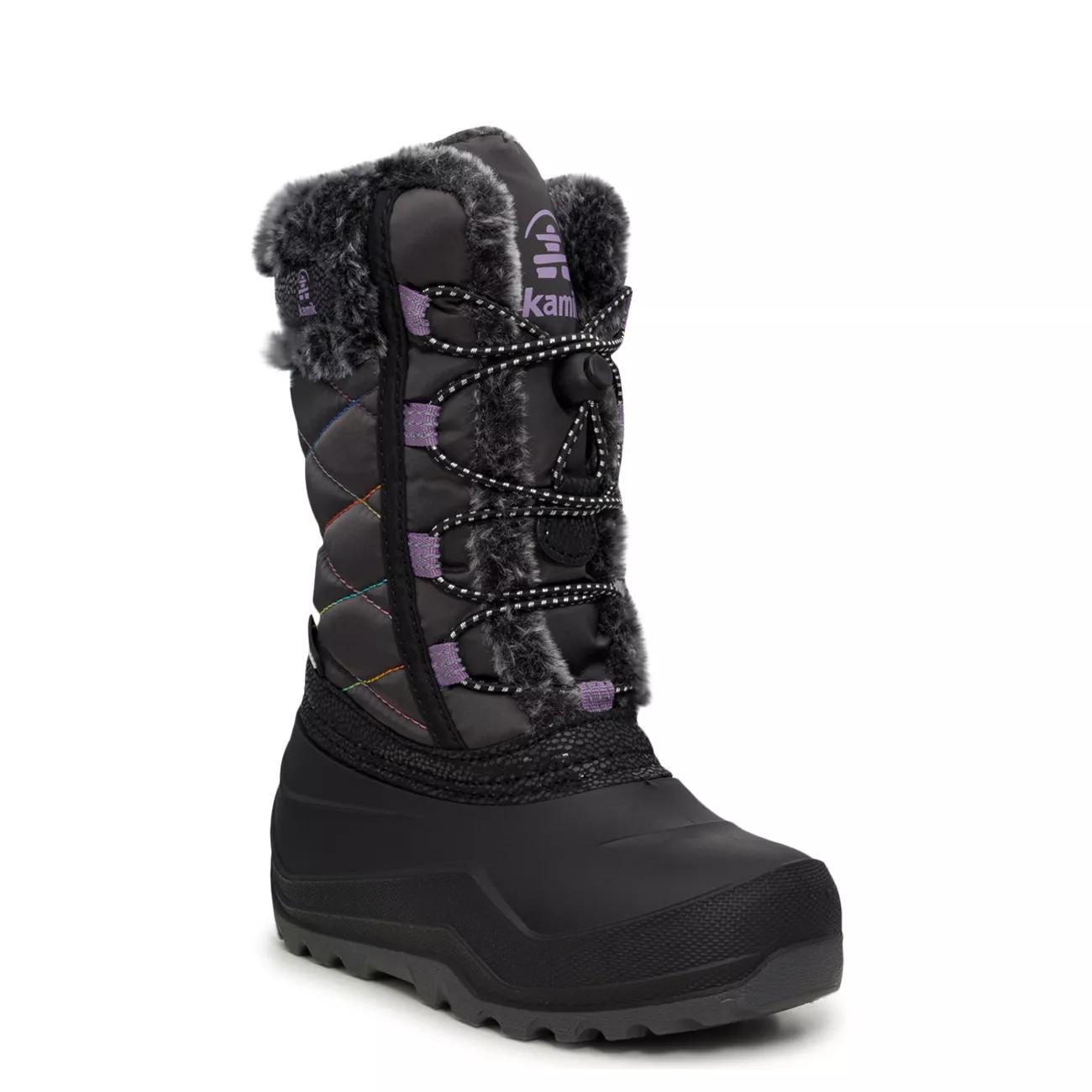 Kamik Kids'  Youth Girls' Star 4 Waterproof Winter Boot In Black