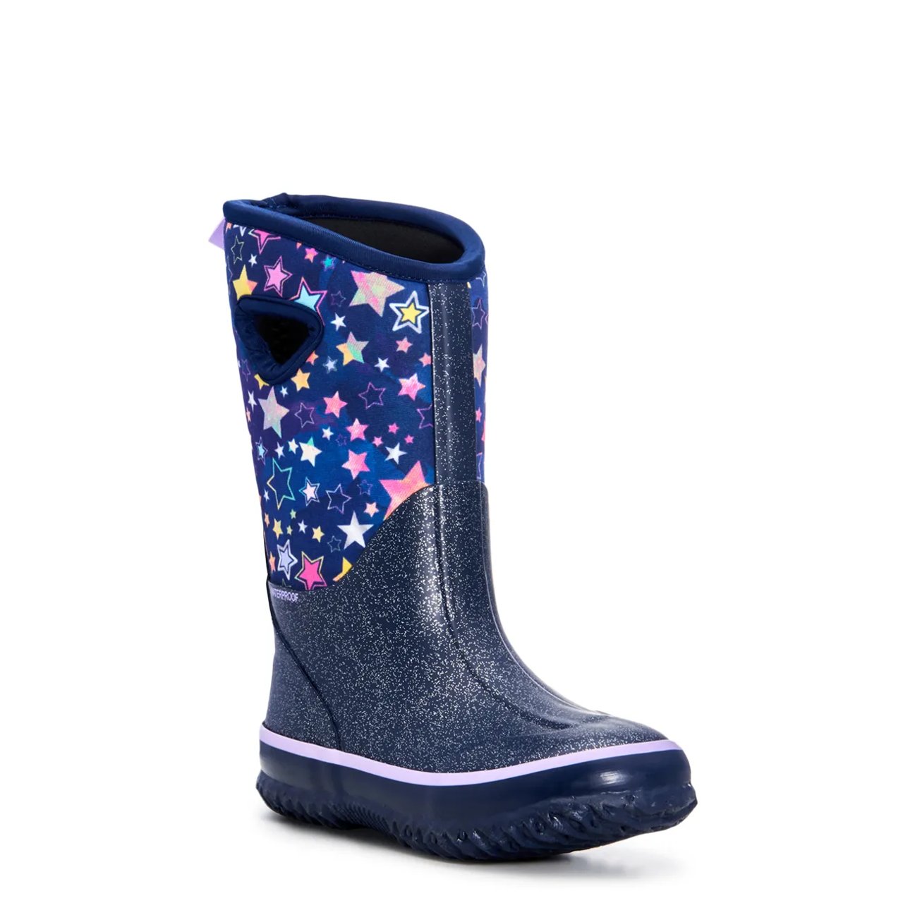 Youth Girls' Multi Stars Waterproof Winter Boots