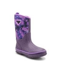 Kid's Waterproof Galaxy Boot BLACK/PURPLE view