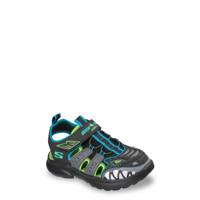 Youth Boys' Skech-O-Saurus Razor Splash Sandal BLACK/LIME view