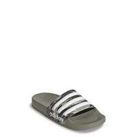 Youth Unisex Adilette Shower Slide Sandal SILVER PEBBLE/SILVER PEBBLE view