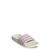 Youth Girls' Adilette Aqua Slide Sandal OFFWHITE/BLISS LILAC view