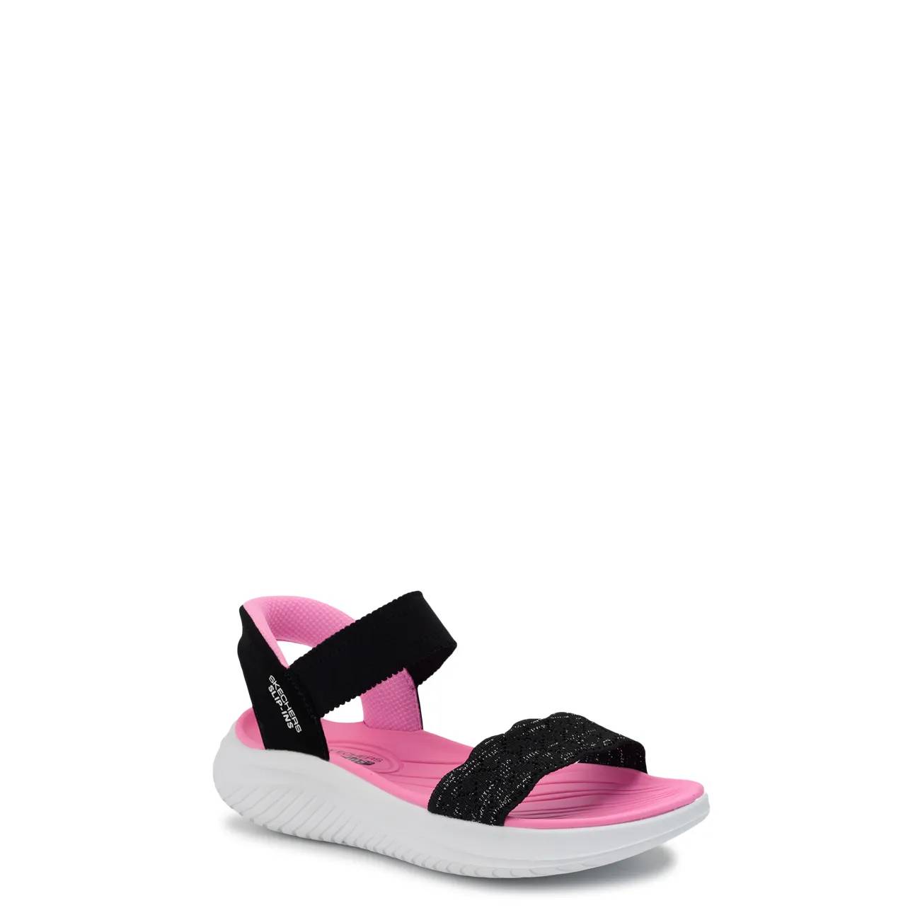 Skechers Youth Girl's Ultra Flex 3.0 Hands Free Slip-In Sandal