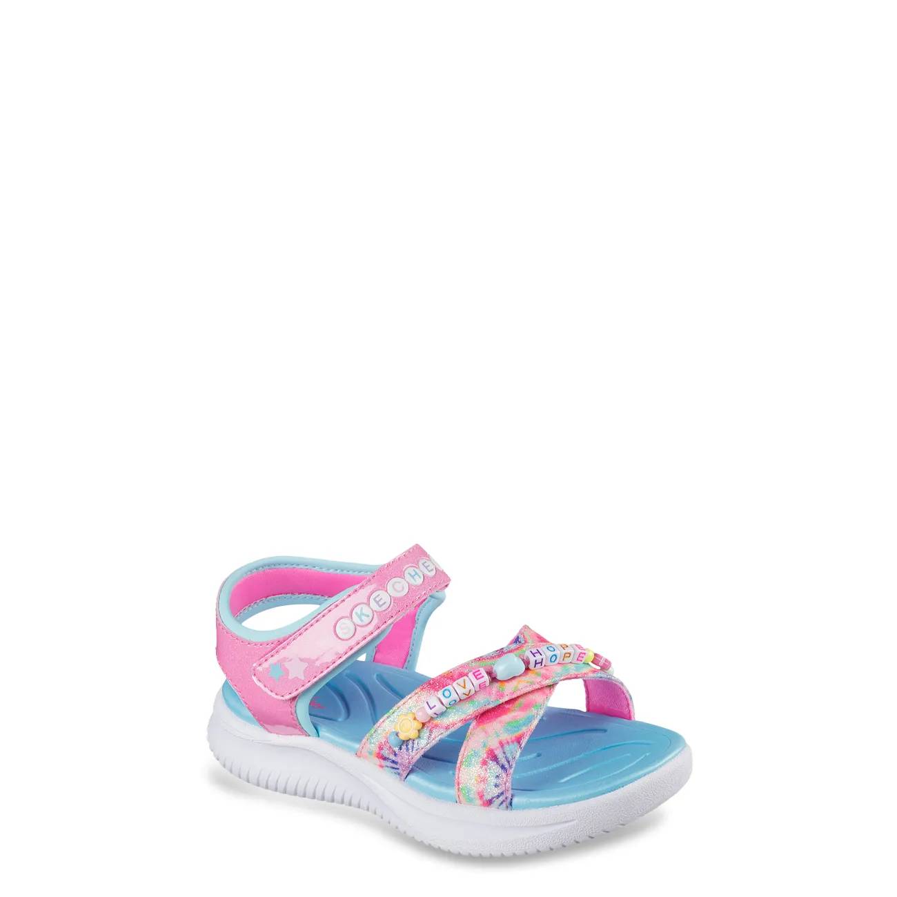 Skechers Youth Girl's Jumpsters Tie Dye BFFS Sandal
