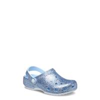 Youth Girls' Classic Glitter Clog Sandal Blue Frost view