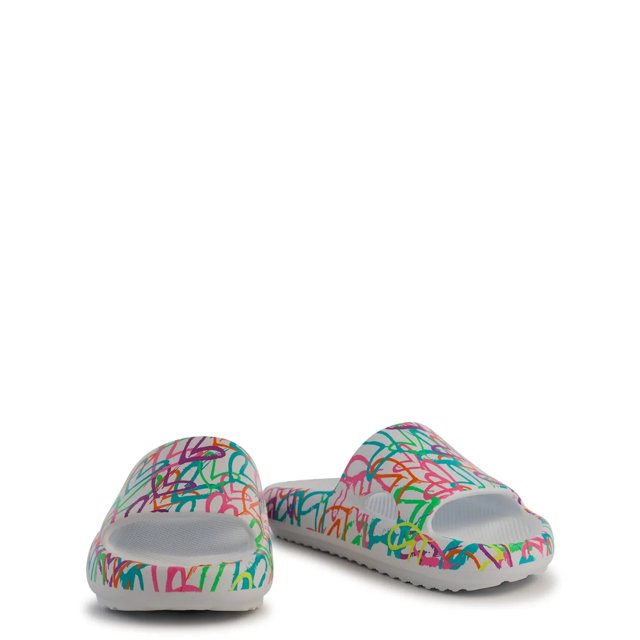 Skechers Girls' Heart Goldcrown Slide Sandal | DSW Canada