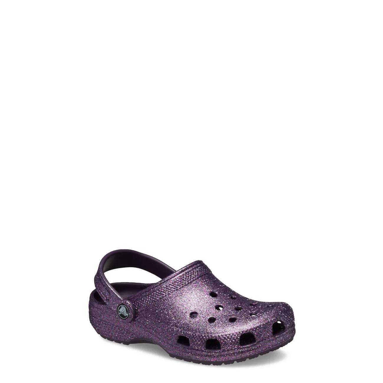 Crocs Youth Girls Classic Clog Space Glitter