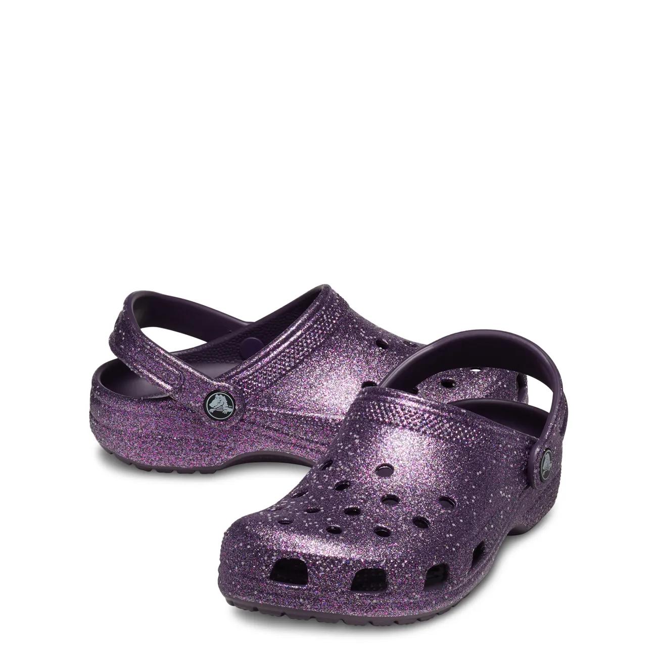 Youth Girls Classic Clog Space Glitter