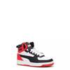 Youth Boy's Rebound Joy High Top Sneaker PUMA WHITE/PUMA BLACK/HIGH RISK RED view