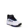 Youth Boys' OwnTheGame 3.0 Basketball Sneaker CLOUD WHITE/CORE BLACK/CORE BLACK view
