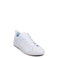 Youth Unisex Pro Blaze Strap Low Top Sneaker WHITE/WHITE/WHITE LEATHER view