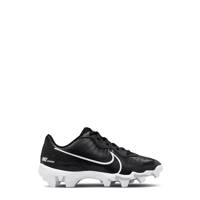 Youth Boys' Alpha Huarache 4 Keystone Baseball Cleats BLACK/PURE PLATINUM/WHITE view