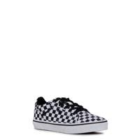 Youth Boys' Seldan Checkerboard Skate Shoe BLACK/WHITE view