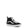 Youth Boy's Ashwood Hi Decon Sneaker SUEDE CANVAS BLACK/WHITE view