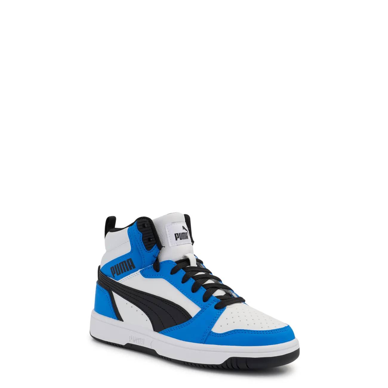 PUMA Youth Boys' Rebound V6 Mid Jr Wide Width Sneaker