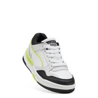 Youth Boy's Rebound Retro PS Sneaker BLACK WHITE LIME SMASH view