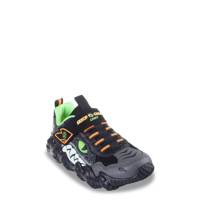 Youth Boys' Skech-O-Saurus Running Shoe BLACK/LIME view