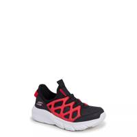 Youth Boys' Skech Faster Slip-On Running Shoe Black/Red view