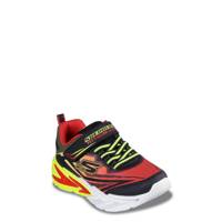 Youth Boys' S Lights Flex-Glow Ultra Running Shoe BLACK/RED view