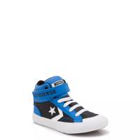 Youth Boys' Pro Blaze Easy On High Top Sneaker BLUE SLUSHY/BLACK/WHITE LEATHER view