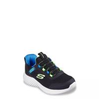 Youth Boys' Hands Free Slip-Ins Bounder Brisk-Burst Running Shoe BLACK/LIME view