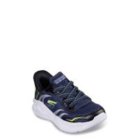 Youth Boys' Hands Free Slip-ins: Meteor-Lights - Brisk-Beams Running Shoe BRISK NAVY view