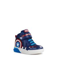 Youth Boys' Marvel Captain America Sneaker NAVY/RED view