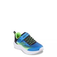 Youth Boys' Microspec Advance Running Shoe BLUE/BLACK/LIME view