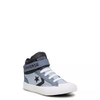 Youth Boys' Pro Blaze Strap Sneaker HEIRLOOM SILVER/BLACK/WHITE LEATHER view