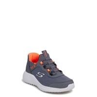 Youth Boys' Hands Free Slip-Ins Bounder Brisk-Burst Running Shoe CHARCOAL/ORANGE view