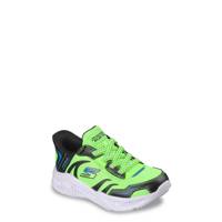 Youth Boys' Hands Free Slip-ins: Meteor-Lights - Brisk-Beams Running Shoe GREEN MIX MAT view