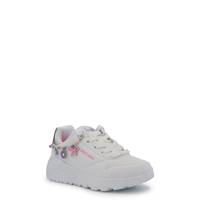 Youth Girl's Uno Lite - Charming Lite Sneaker WHITE/SILVER/LAVENDER view